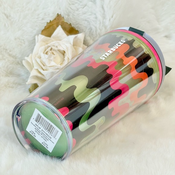 New with tags STARBUCKS GLOW IN THE DARK 16oz CUP with DIY Sticker Pack (12) - Picture 4 of 7